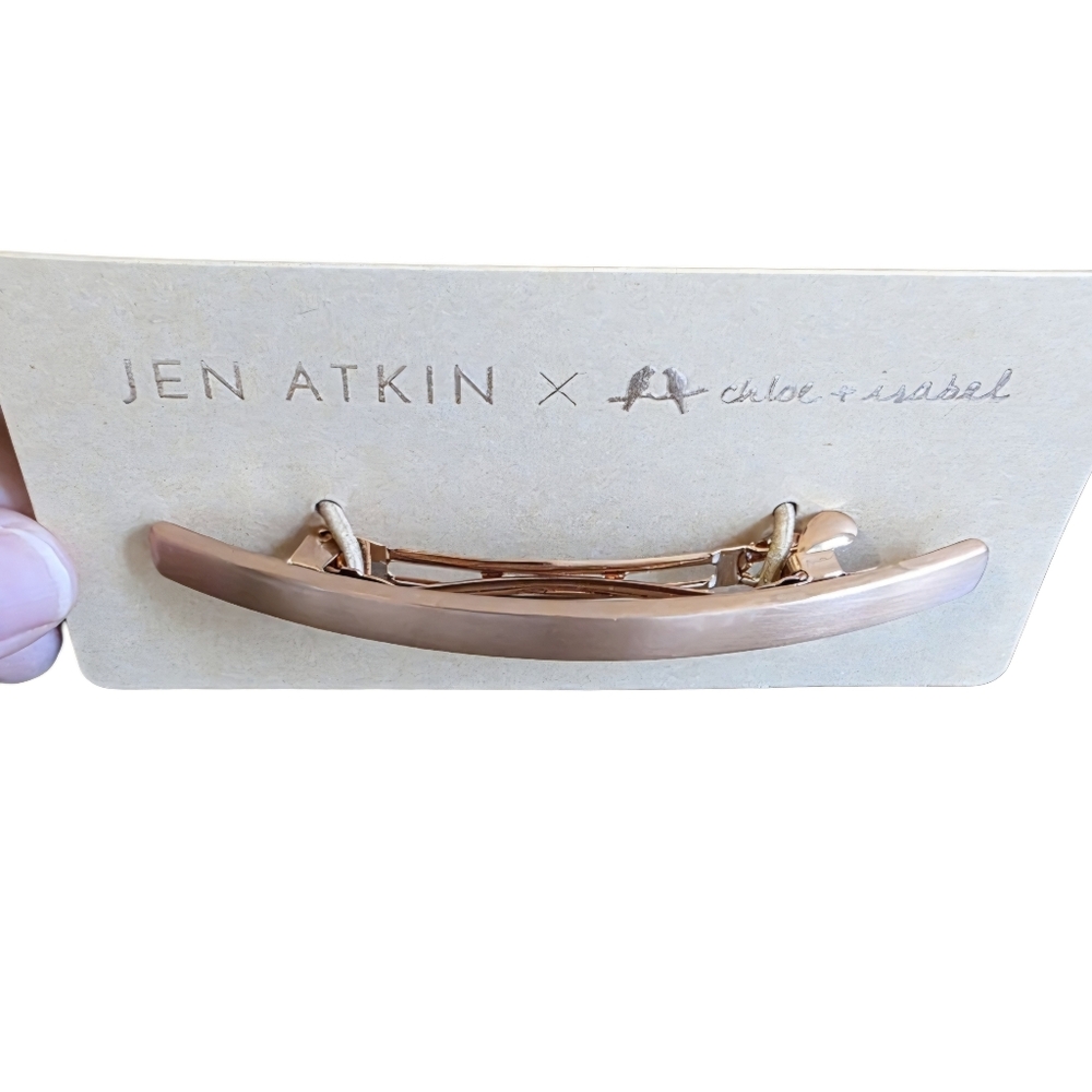 Jen Atkin x Chloe + Isabel Gold Tone Hair Barrette - Picture 3 of 4